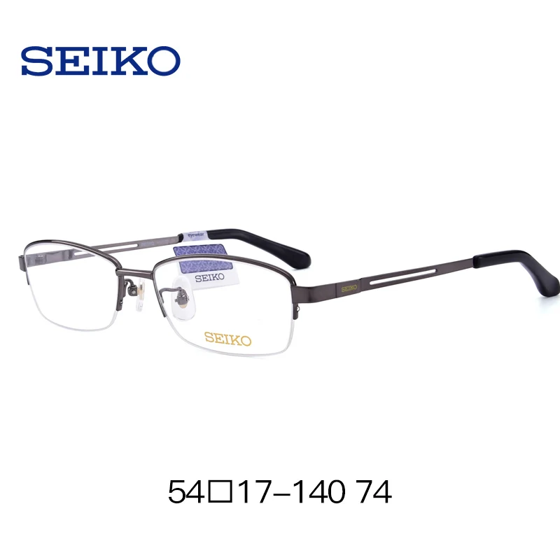 SEIKO титановая оправа для оптических очков мужчин диоптрическая по рецепту