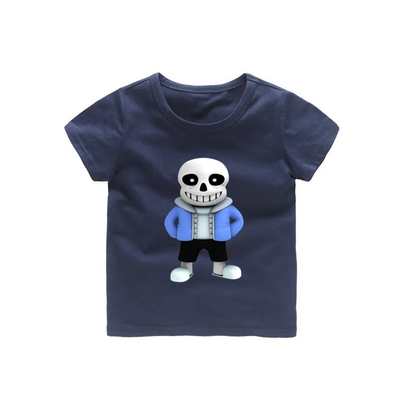 От 2 до 12 лет дети Undertale футболка для маленьких девочек Летнее платье с героями