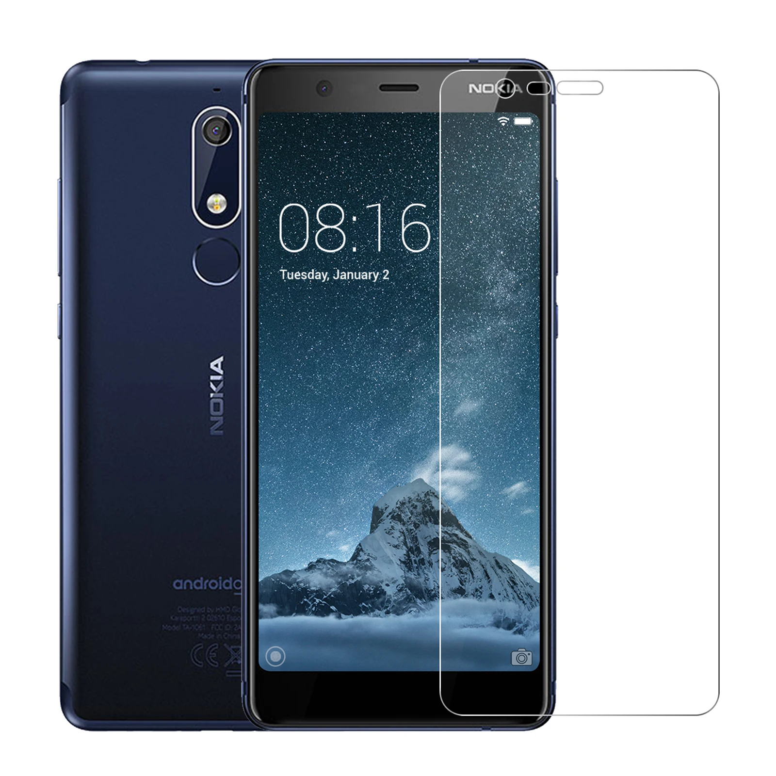 2.5D 0 26 мм 9H Премиум Закаленное стекло для Nokia 5 1 Защитная пленка 5&quot | Мобильные