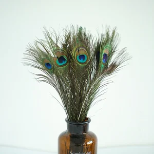 Высокое качество натуральное павлинье перо 20 40 см DIY Фотография реквизит украшения изделия с перьями для фотостудии Аксессуары