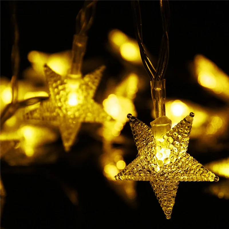 1 5/3 м светодиодный гирлянда со звездами Сказочный свет Рождественская Свадебная