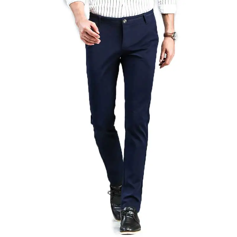 Для мужчин Брюки Блейзер Slim Fit Stretch Повседневное Формальные Свадебная одежда