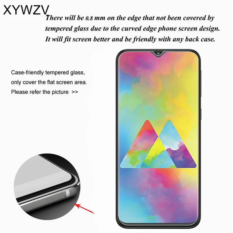 2 шт Для Samsung Galaxy M20 стекло для Закаленное пленка HD жесткий экран протектор