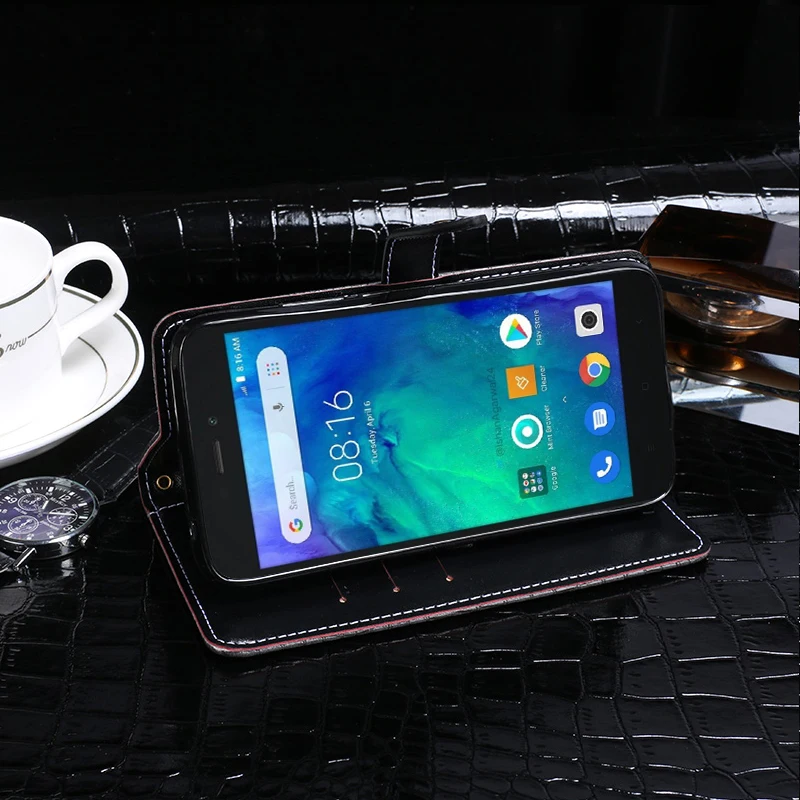 Чехол для Xiaomi Redmi Go с откидной крышкой из крокодиловой кожи кожаный чехол