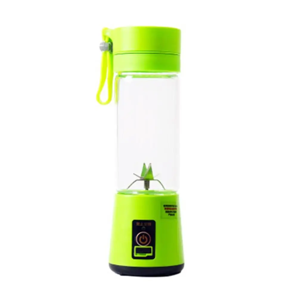 Light Green Портативная USB электрическая соковыжималка для фруктов, ручной смузи, блендер, перемешивание, перезаряжаемая мини-портативная чашка для сока и воды - Color: Light Green
