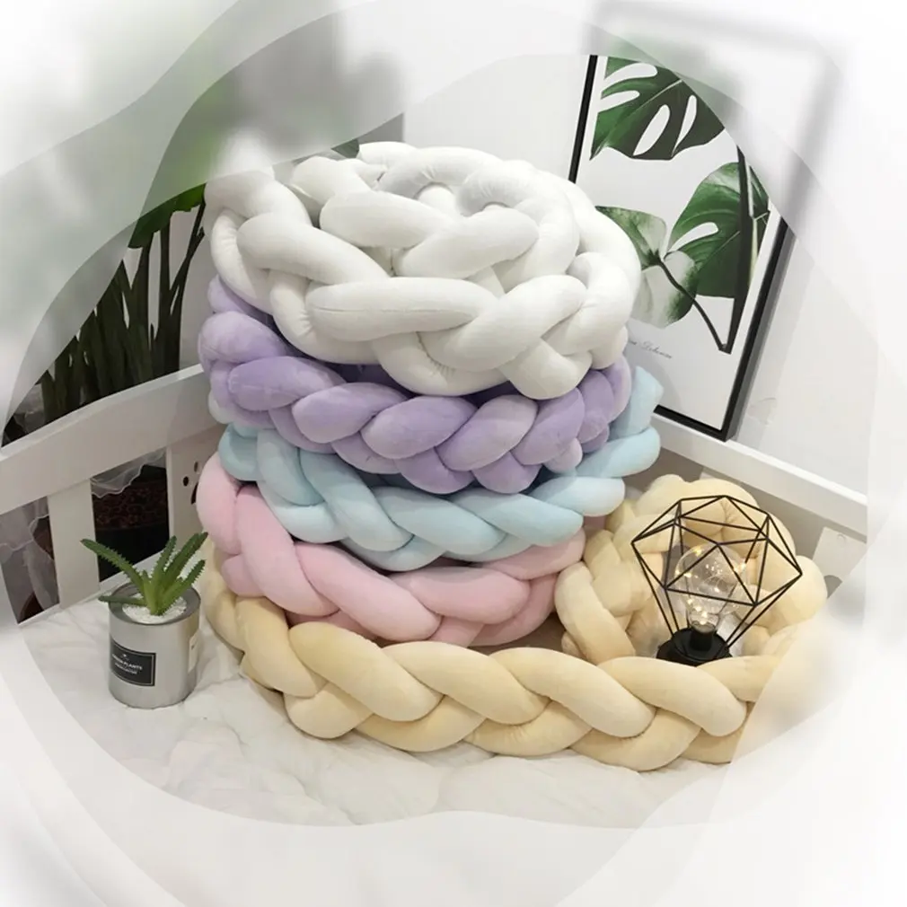 100/200/300 см Четырехслойный узел ручной работы длинная плетеная плюшевая детская