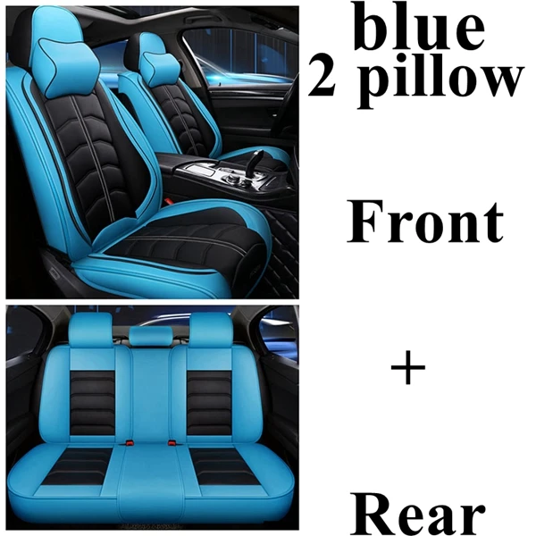 blue luxury Автомобильные чехлы на сиденья для Audi a1 a3 a4 a5 a6 a7 a8 a4L a6L q2 q3 q5 q7 a4 b8 a4 b6 a3 8p a4 b7 a6 c6 Alfa Romeo 159 Lada granta Веста - Название цвета: blue luxury