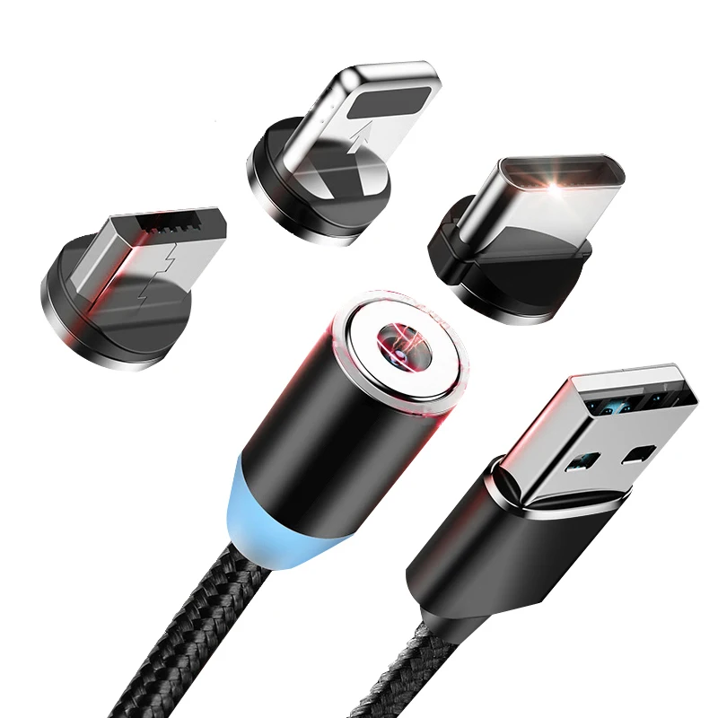 Магнитный зарядный кабель для Samsung S10 Micro USB iPhone XS X магнитный типа C провод|Кабели