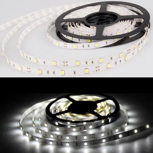 5 м 150 светодиодный 5050 SMD Светодиодные ленты выпаса белый DC2V|Пульты ДУ| |