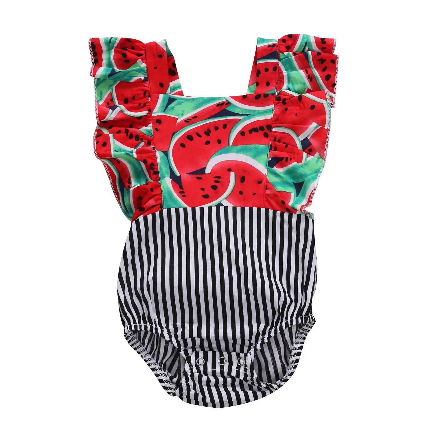 Летняя одежда для новорожденных девочек комбинезон детский хлопковый костюм