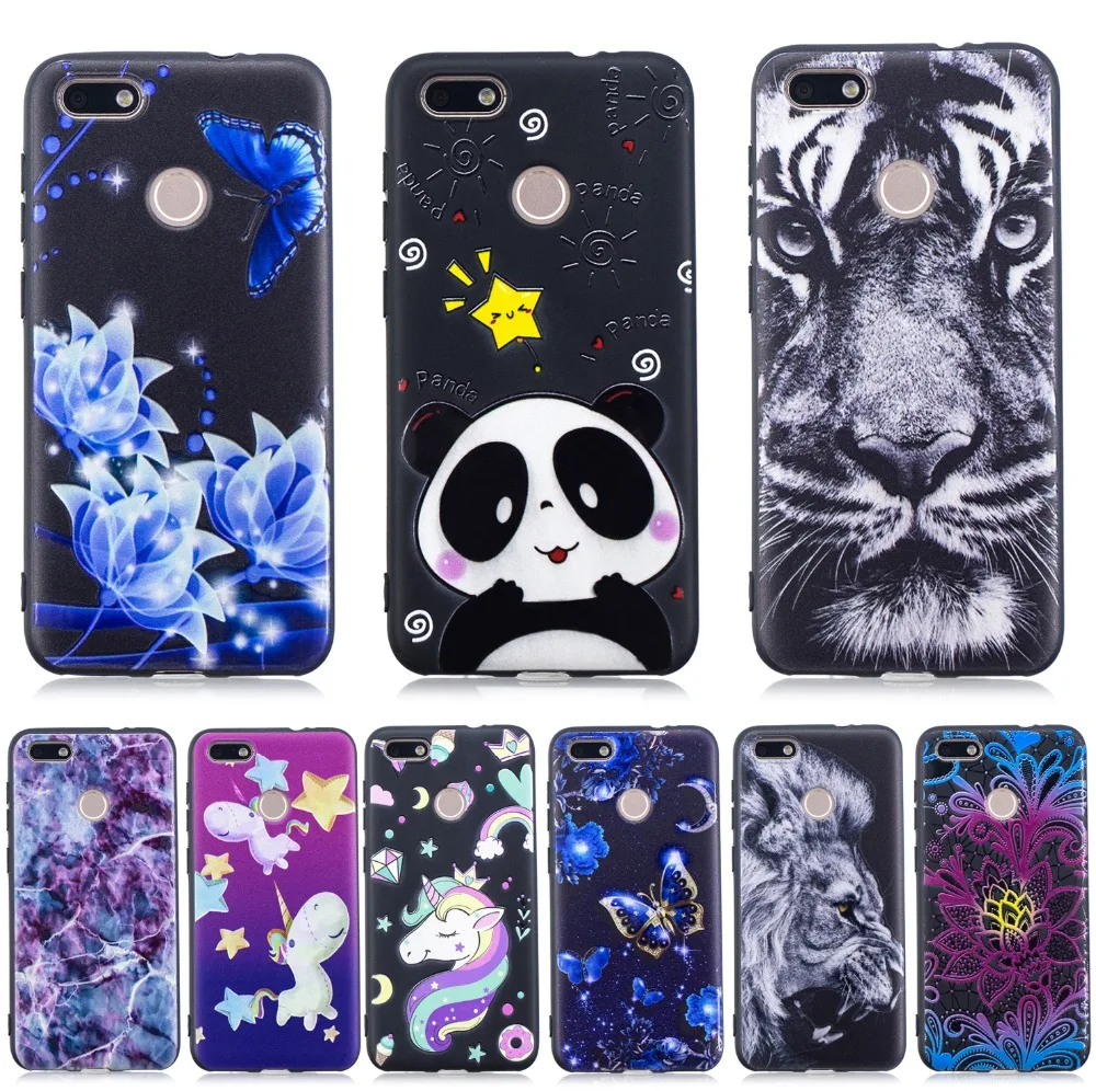 Для Huawei enjoy 7 Чехол черный мягкий силиконовый для enjoy7 Чехлы TPU 3D Relie защитный чехол