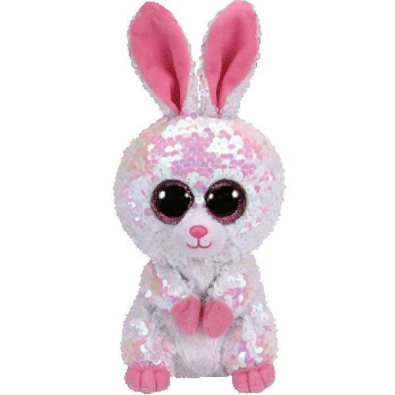 Ty Bonnie кролик блесток издание плюшевые животные кролик игрушки 15 см