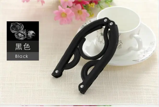 Fold Hang Plastic Hook Hanger Clothes Pegs Laundry Product Travel Space Saving Wardrobe Cloth FoldableFree Shipping | Дом и сад