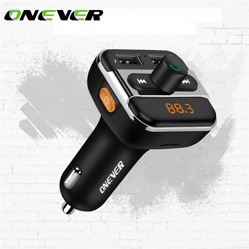 Onever 2017 Bluetooth V2.1 автомобильный комплект музыкальный плеер FM передатчик громкой