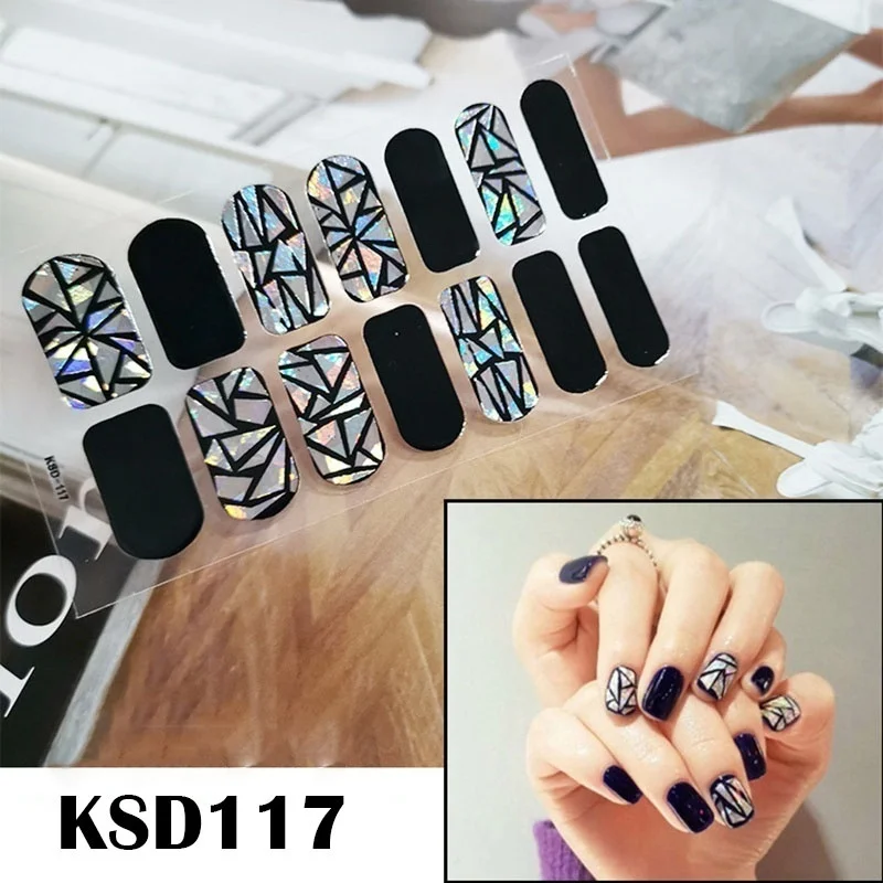 Леди KINDOM DIY стикеры 3D на ногти Nail Art Лазерная целлофановая блестки накладные ногти водонепроницаемый дизайн ногтей экологическая фольга для обертывания ногтей