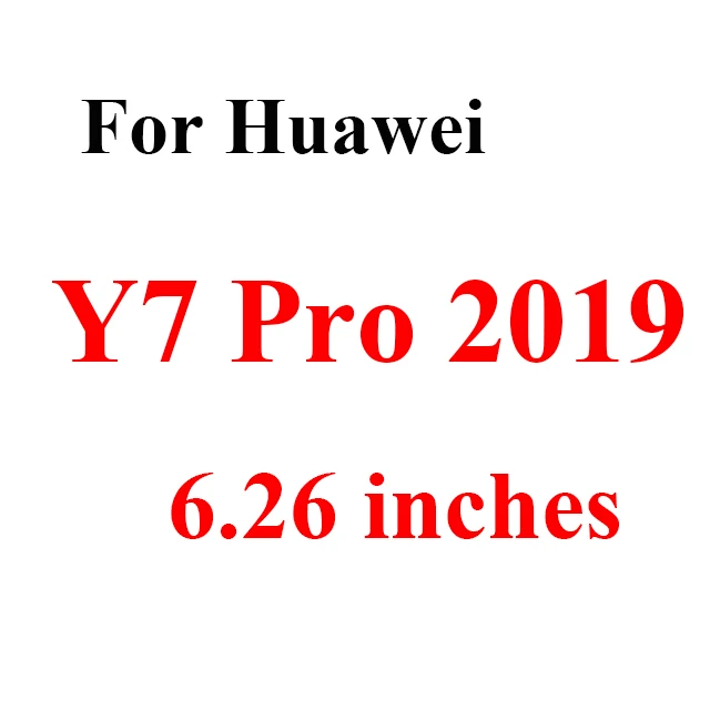 For Y7 Pro 2019 Защитное стекло для huawei Y6 Prime Y 3 5 6 7 9 Lite Pro Y3 Y5 Y7 Y9 Armor Verre защитный экран 9H - Цвет: For Y7 Pro 2019