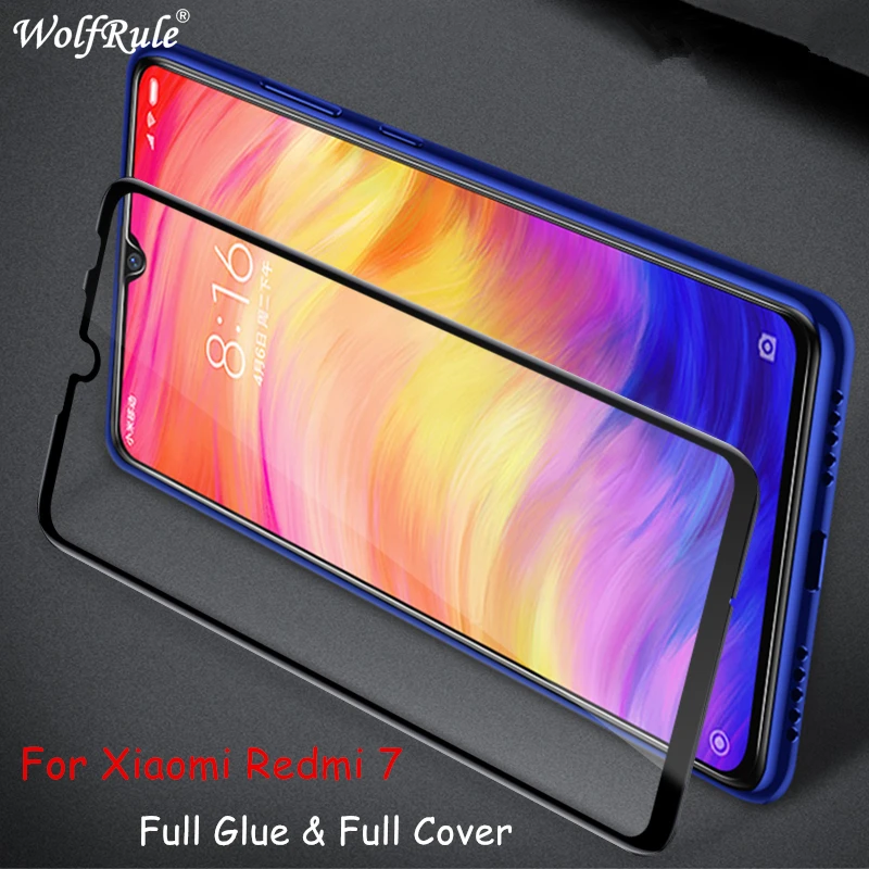 

For LCD Screen Protector Film For Xiaomi Redmi 7 Full Glue Tempered Glass For Xiaomi Redmi 7 Full Cover Glass For Redmi 7 Film