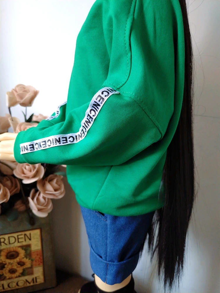 Кукла Одежда Толстовка с длинным рукавом с буквами подходит для 1/3 1/4 1/6 BJD рубашки куклы аксессуары Модная Одежда для кукол