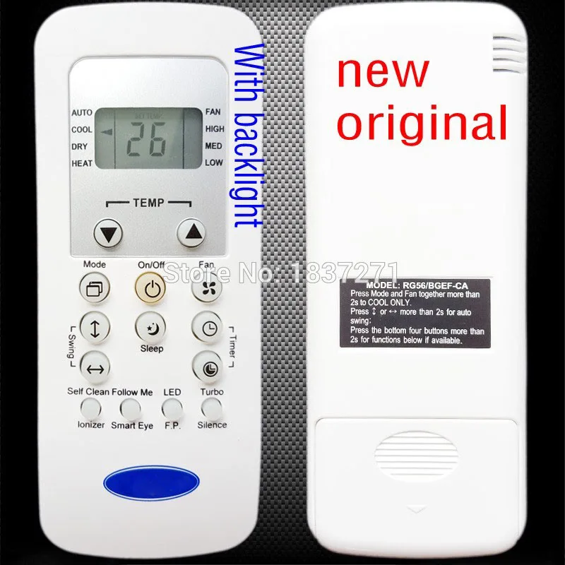 

New Original remote control RG56/BGEF-CA RG56/BGEF-CA for carrier air conditioner