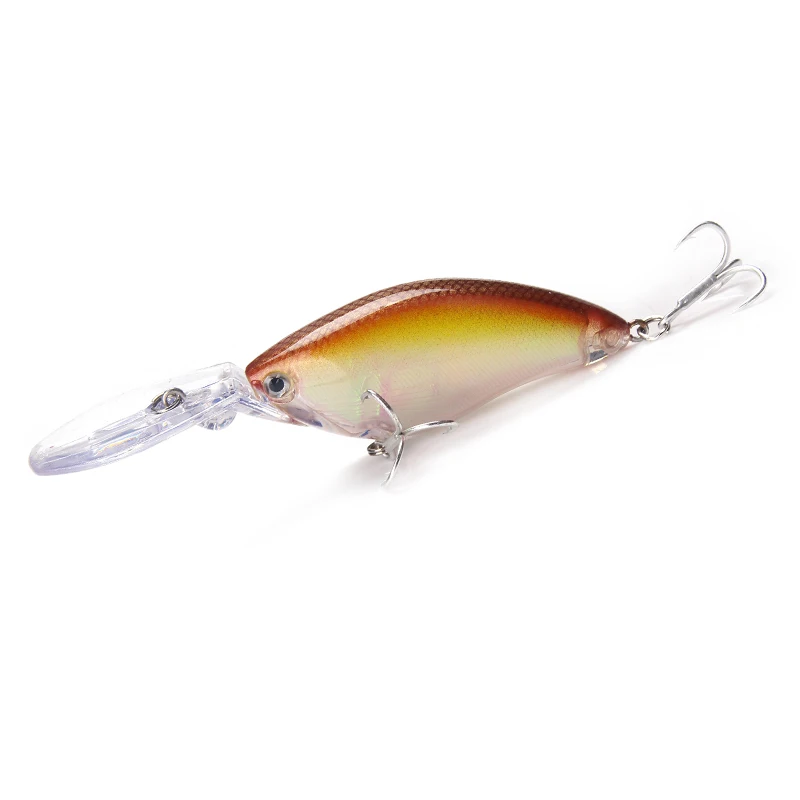 YTQHXY плавающие Глубокий Дайвинг Crankbait прикормы 17 8g/70 мм воблеры с 6 # качественные