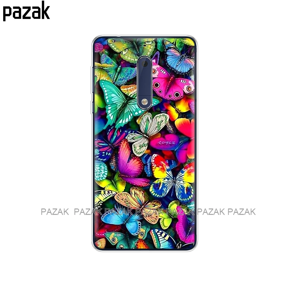 61457 Силиконовый чехол для Nokia 1, 2, 2,1, 3, 3,1, 5, 5,1 plus, чехол, мягкая задняя крышка из ТПУ для телефона, противоударный чехол, защитный бампер - Цвет: 61457