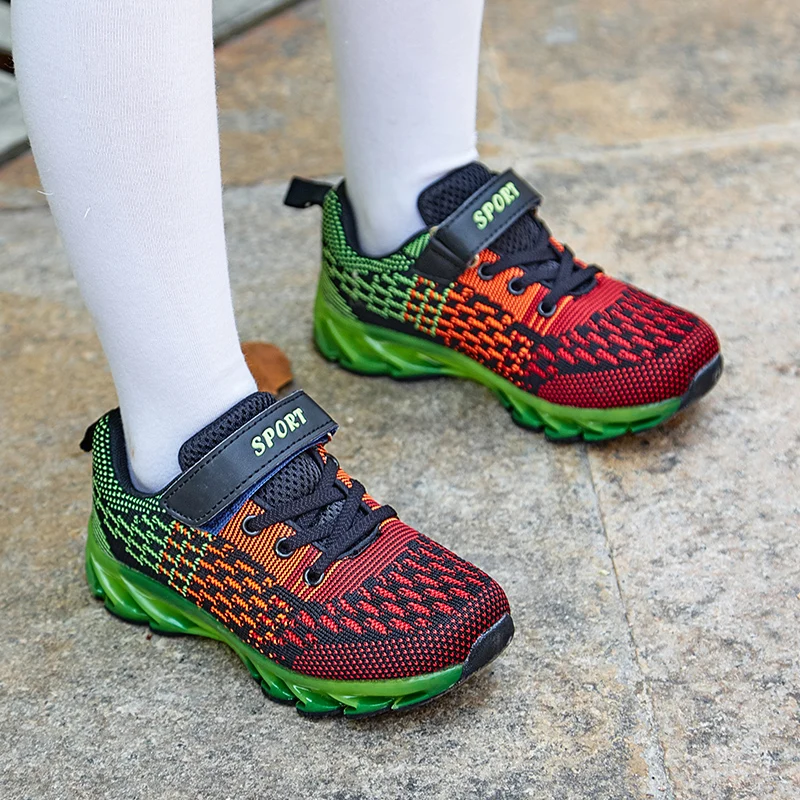 Kashiluo/Новый дизайн детская спортивная обувь для бега подушки девочек и мальчиков