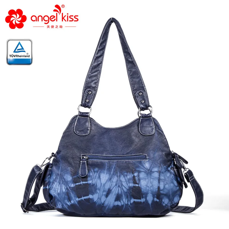 Женская моющаяся сумка AngelKiss повседневная тоуты из искусственной кожи на молнии