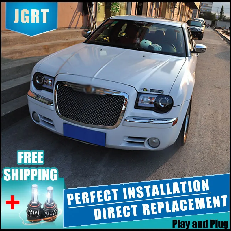 2 шт. светодиодный головной светильник s для Chrysler 300C 05 12 Автомобильный с двойной