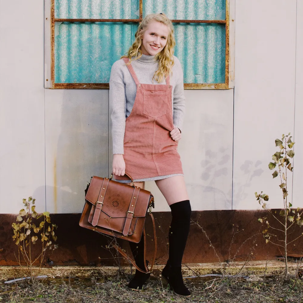 ECOSUSI ретро искусственная кожа 14 7 &quotноутбук Crossbody Briefacase курьерские Сумки для