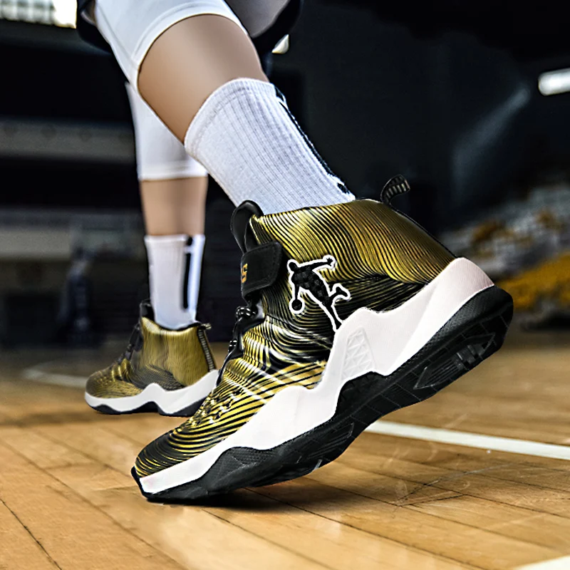 Пинсен 2019 новые кроссовки детские баскетбольные для мальчиков спортивная обувь