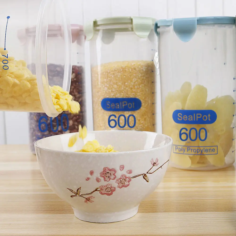 Кухонные бутылки для хранения продуктов герметичные банки с крышкой большая