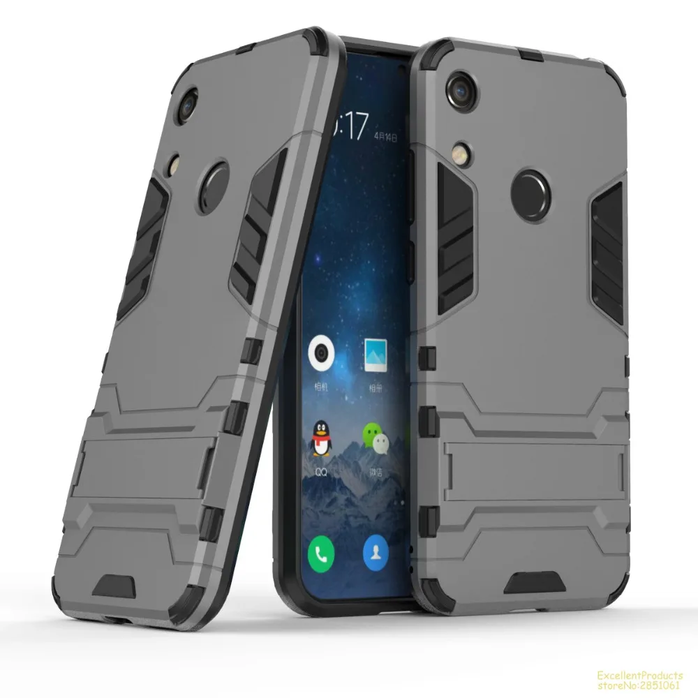 Для huawei Honor 8A Чехол Мягкий силикон и жесткий пластик двойная степень защиты