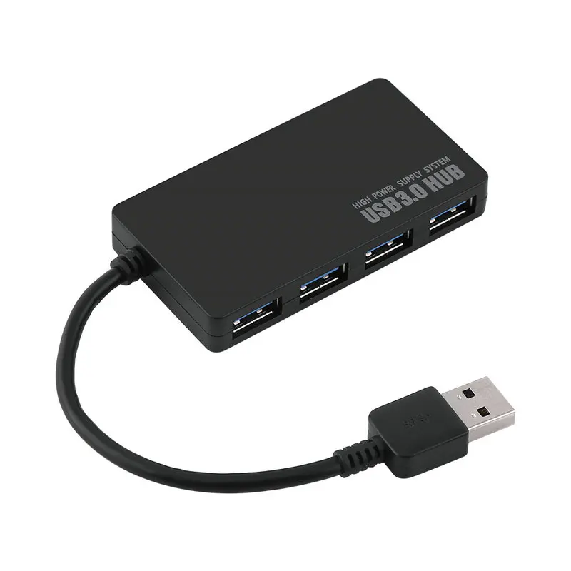 Черный 4 порта USB 3 0 зарядное устройство умный зарядный концентратор адаптер