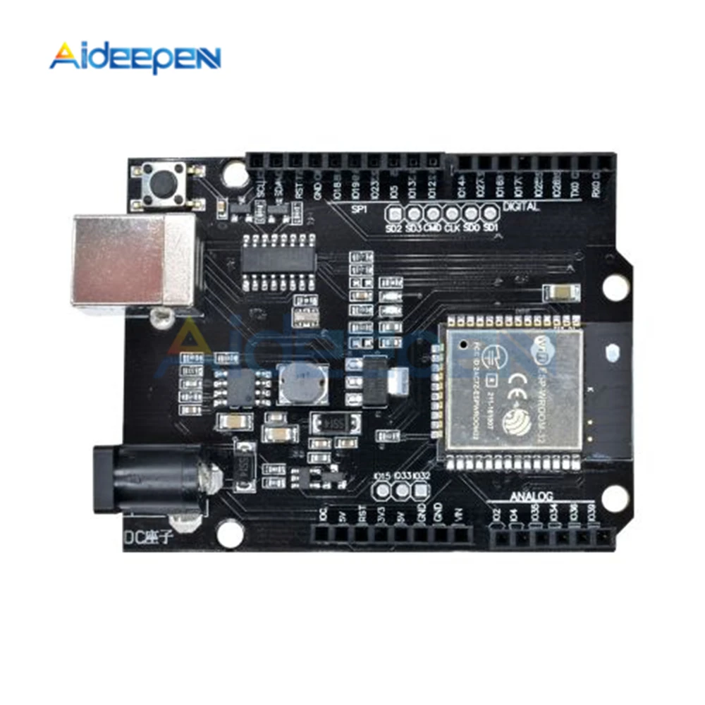 Беспроводная плата разработки ESP32 с Wi Fi и Bluetooth CH340 для Wemos D1 USB интерфейс UNO R3 R32