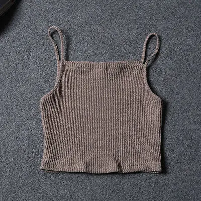 Женская трикотажная блузка без рукавов 5 цветов|sleeveless top|crop topcrop tops fashion |