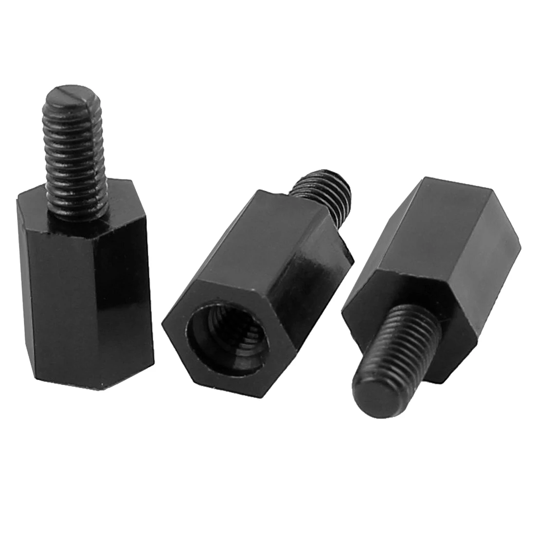 LIXF Hot 100Pcs M3 Thread 8mm+6mm PCB Fixed Nylon Hex Standoff Spacer Pillar | Обустройство дома
