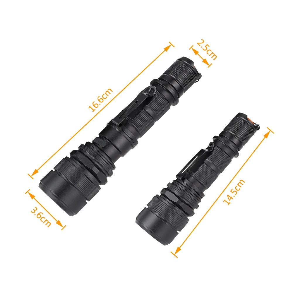 Новое поступление масштабируемый светодиодный фонарик L2 18650 лм 5 режимов
