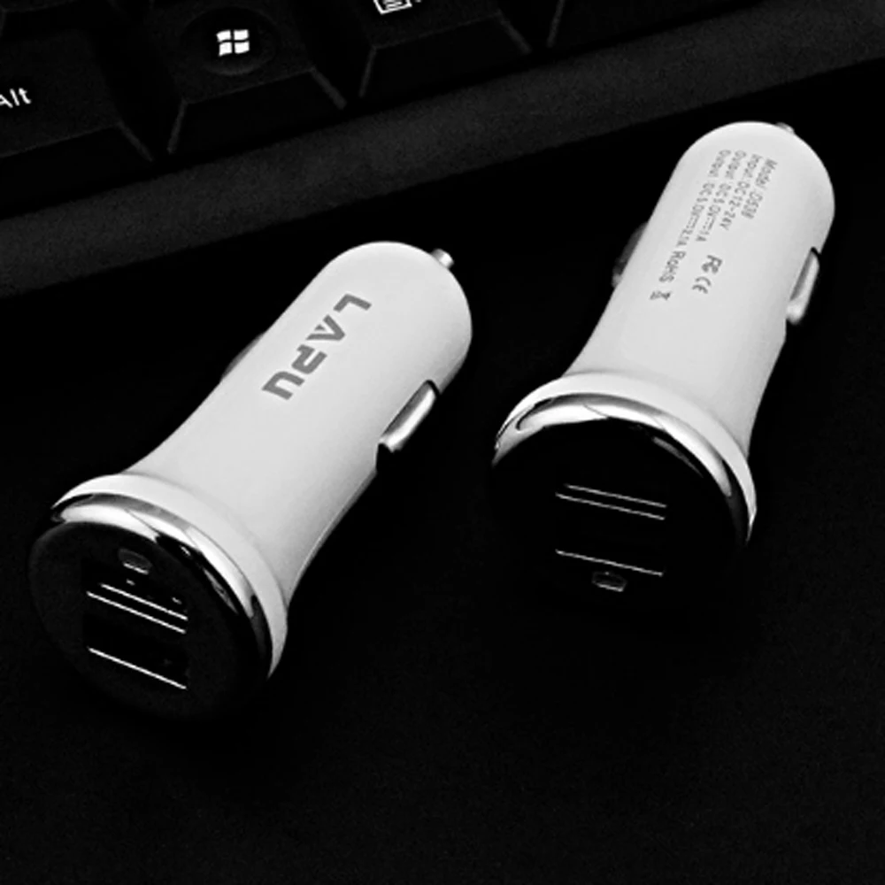 100 шт. в упаковке BM 1 2.1A двойной USB адаптер для быстрой зарядки автомобиля