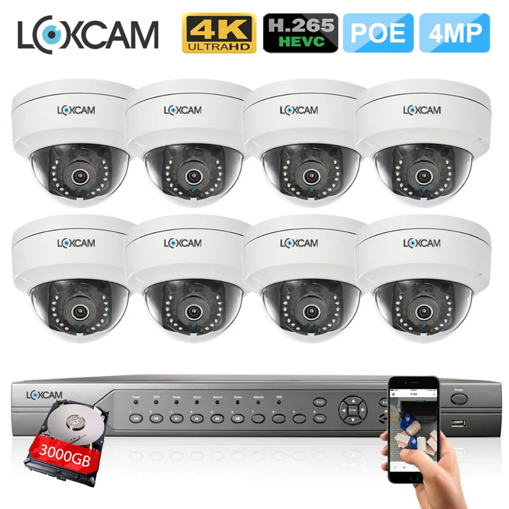 16CH H.265 4 K 5MP POE NVR CCTV Системы 8 шт 4MP Indoor уличная Антивандальная антивандальный IP