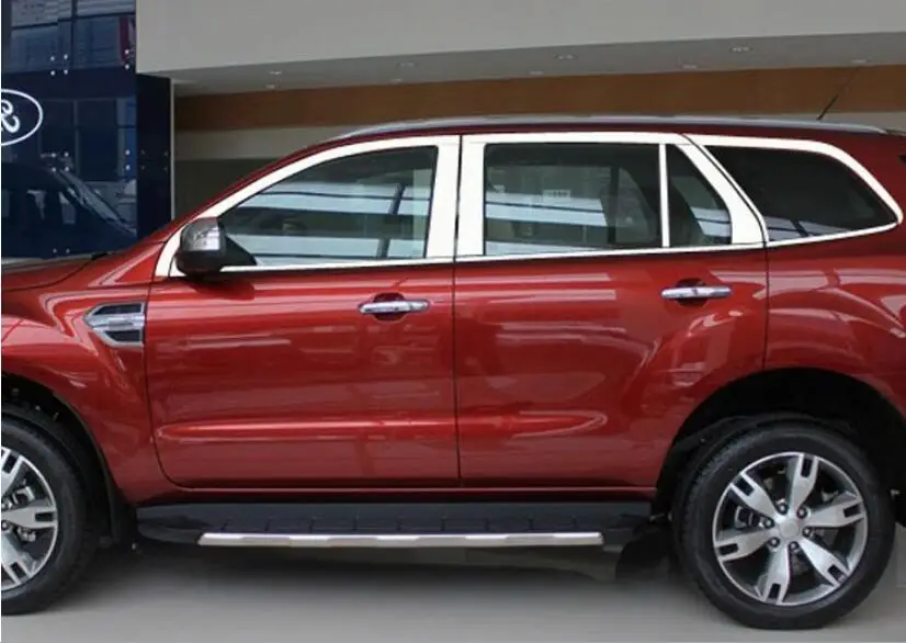 Полные декоративные полосы из нержавеющей стали для автомобиля Ford Everest 2015 2016 2017