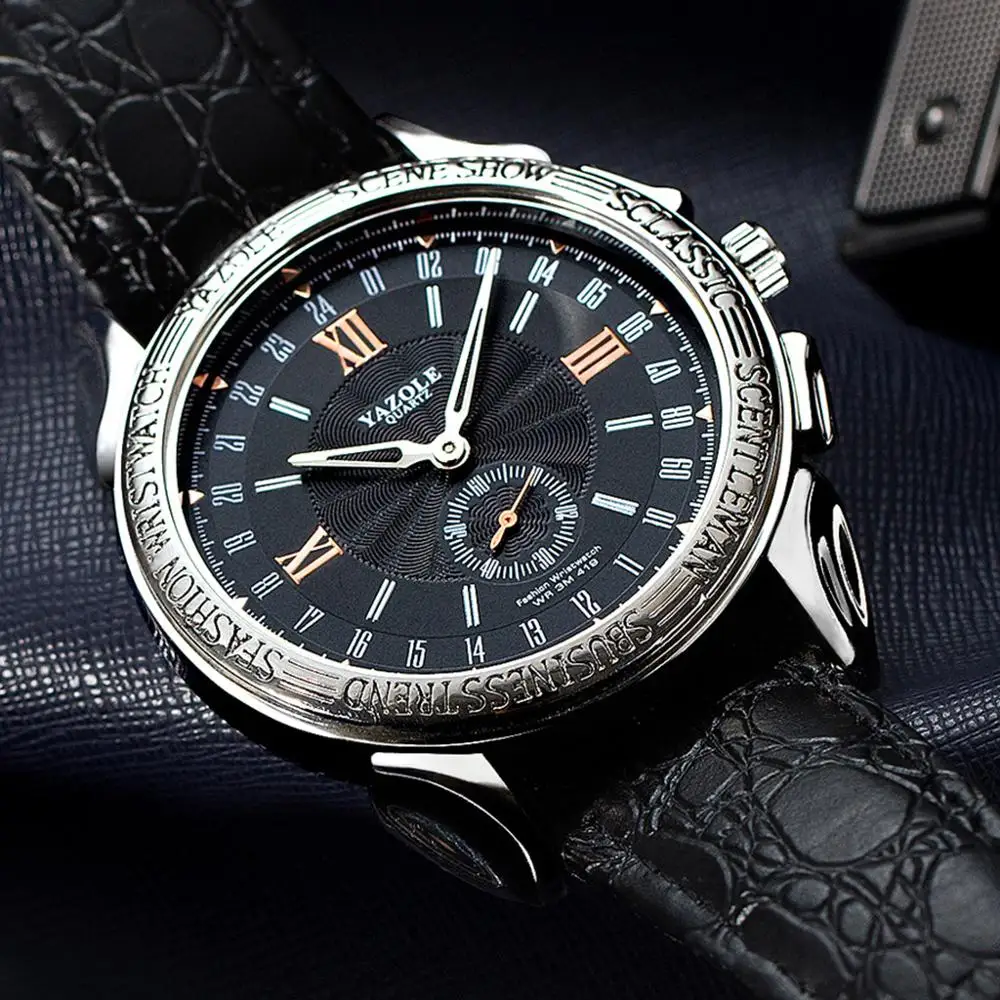 

2019 relogio masculino watches men Fashion Sport Stainless Steel Case Leather Band watch Quartz Business Watch reloj hombre MM5