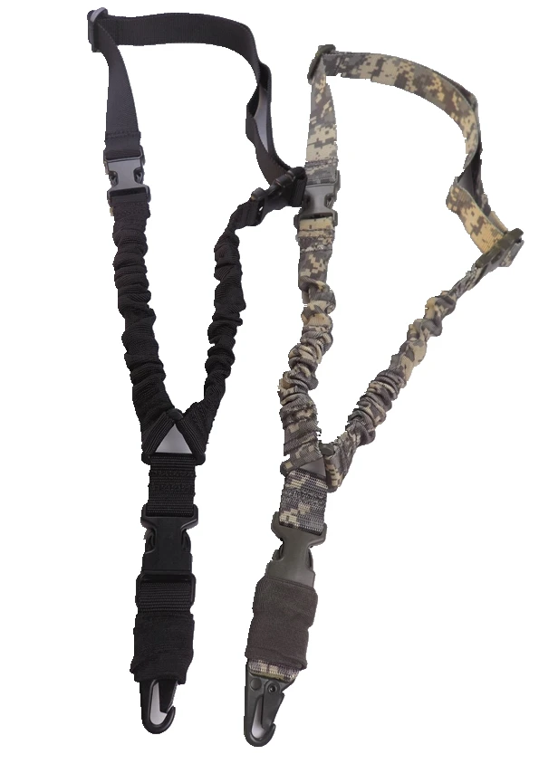 

Adjustable Tactical Single Point Sling Adjustable Bungee Rifle Strap One Point Gun Sling For Outdoor Hunting