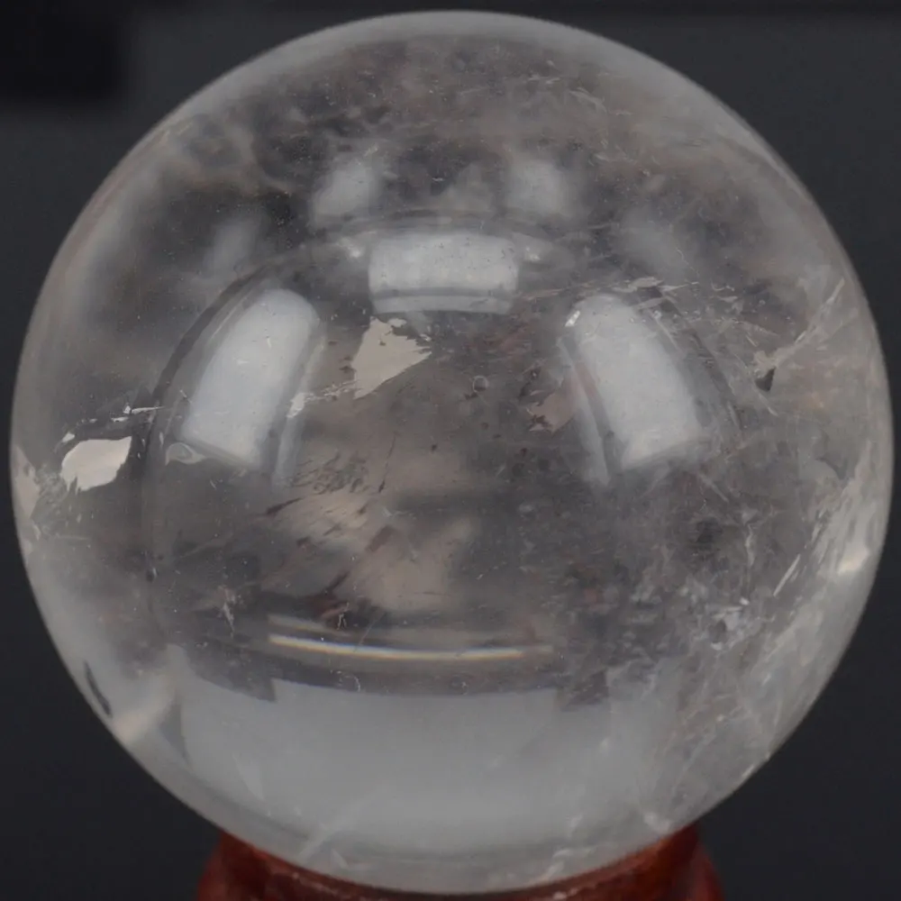 60 мм натуральный драгоценный камень прозрачный кварц хрустальный шар чакра