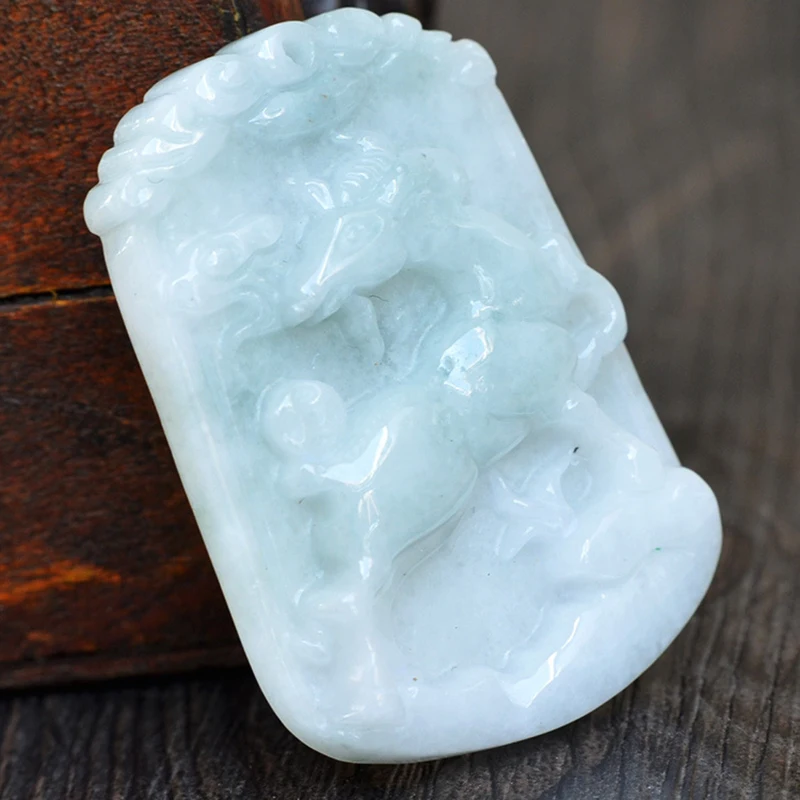 Оптовая продажа ожерелье с подвеской из натурального камня Счастливая Овечка