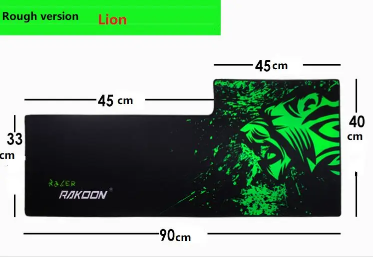 Большой размер коврик для мыши простой удлиненный водостойкий нескользящий