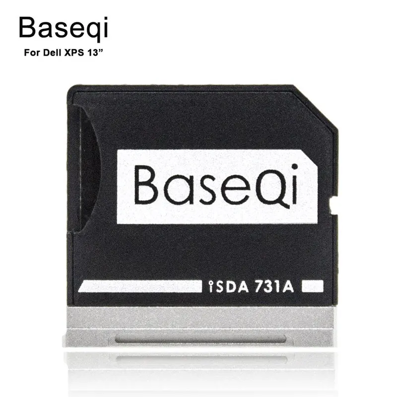 

Baseqi Micro SD Adapter Metal Ninja Stealth Drive Extra Disk Card Reader for Dell XPS 13" laptop MicroSD to SD 731A Cardreader