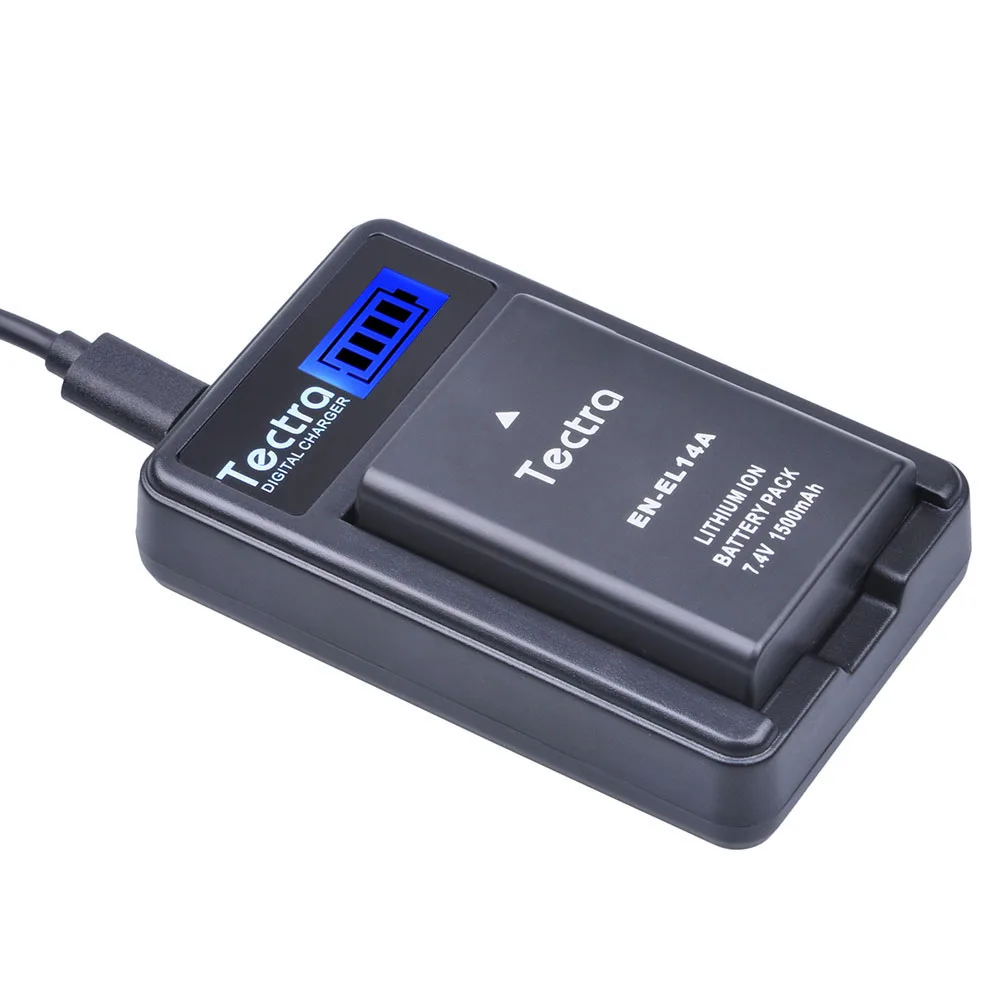 2 шт. EN-EL14 EN-EL14A ENEL14 декодированная батарея+ ЖК-дисплей USB Зарядное устройство для Nikon D5600 D3400 D3100 D3200 D3300 D3500 D5200 D5500 акумуляторная батарея
