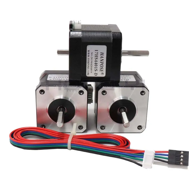 

100PCS Nema17 Stepper Motor 42x40mm 1.7A 17HS4401S 4-lead with 1M DuPont line CE ROSH ISO CNC and 3D printer