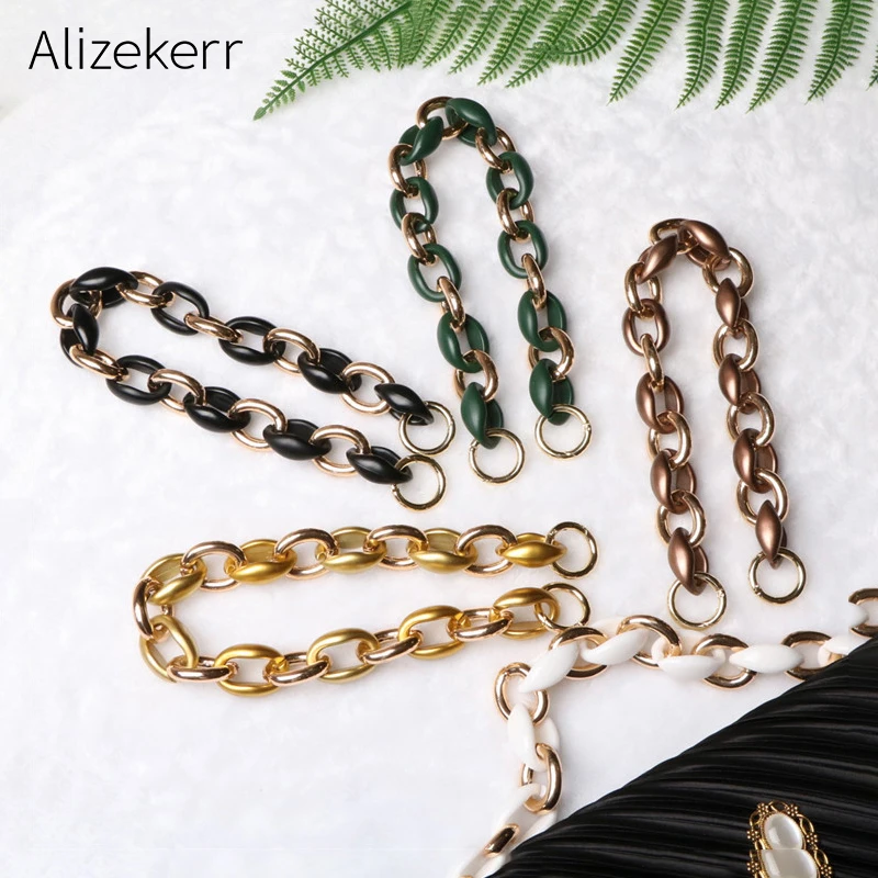 Роскошные акриловые ремешки на цепочке для сумочек высококачественные плечо из