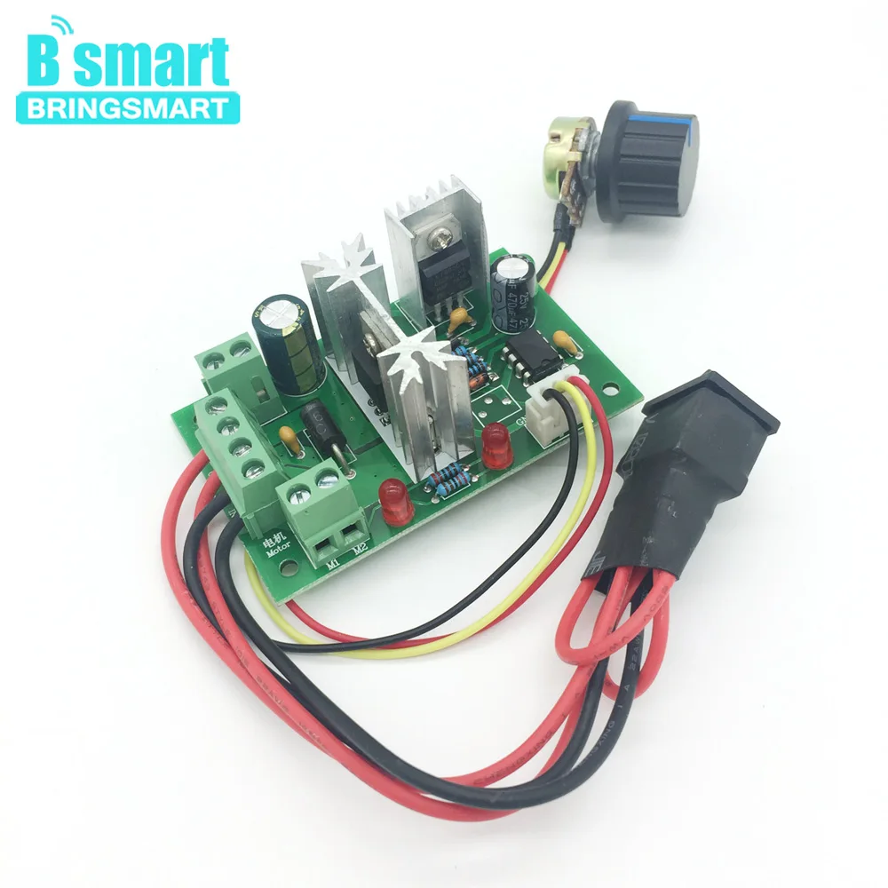 Bringsmart CCM6N ШИМ контроллер скорости двигателя постоянного тока 6A 6 в, 12 В, 24 В постоянного тока, 30V положительный инверсии переключатель контроллер